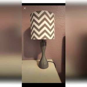 Gray table lamp
